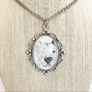 Pit Bull Dog Lover Necklace Dog Jewelry